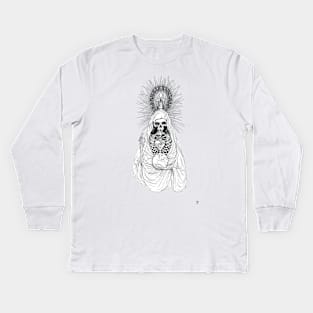 Santa Muerte Kids Long Sleeve T-Shirt